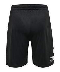 Rückansicht von hummel hmlCore XK Poly Short Fu&szlig;ballshorts Herren schwarz
