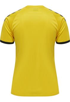Rückansicht von hummel hmlCORE VOLLEY TEE Funktionsshirt Herren BLAZING YELLOW
