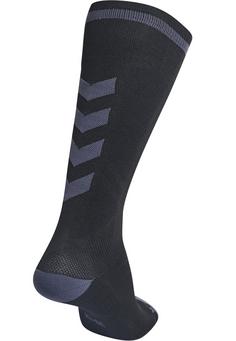 Rückansicht von hummel ELITE INDOOR SOCK HIGH Sportsocken BLACK/ASPHALT