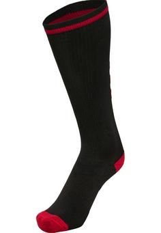 Rückansicht von hummel ELITE INDOOR SOCK HIGH Sportsocken BLACK/RED
