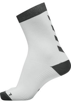 Rückansicht von hummel ELEMENT INDOOR SPORT SOCK 2 PACK Sportsocken WHITE/ASPHALT
