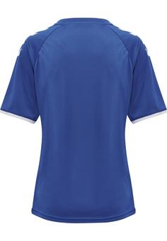Rückansicht von hummel hmlCORE VOLLEY TEE WO Funktionsshirt Damen TRUE BLUE