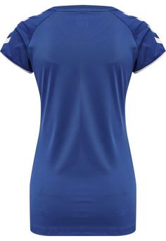 Rückansicht von hummel hmlCORE VOLLEY STRETCH TEE WO Funktionsshirt Damen TRUE BLUE