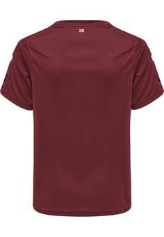 Rückansicht von hummel hmlCORE XK POLY JERSEY S/S KIDS Funktionsshirt Kinder MAROON