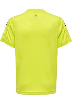 Rückansicht von hummel hmlCORE XK POLY JERSEY S/S KIDS Funktionsshirt Kinder LIME POPSICLE