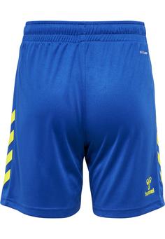 Rückansicht von hummel hmlCORE XK POLY SHORTS KIDS Funktionsshorts Kinder TRUE BLUE/BLAZING YELLOW