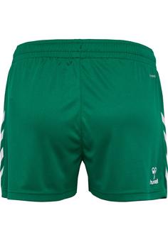 Rückansicht von hummel hmlCORE XK POLY SHORTS WOMAN Funktionsshorts Damen EVERGREEN