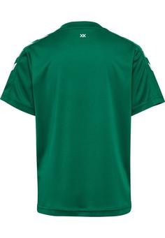Rückansicht von hummel hmlCORE XK POLY JERSEY S/S KIDS Funktionsshirt Kinder EVERGREEN
