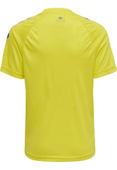 Rückansicht von hummel hmlCORE XK CORE POLY T-SHIRT S/S KIDS Funktionsshirt Kinder BLAZING YELLOW/TRUE BLUE