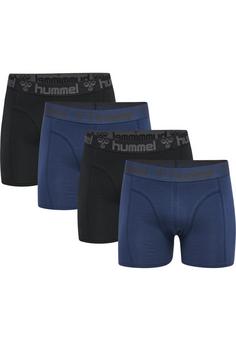 hummel hmlMARSTON 4-PACK BOXERS Unterhemd Herren BLACK/INSIGINA BLUE