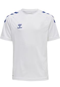 hummel hmlCORE XK CORE POLY T-SHIRT S/S KIDS Funktionsshirt Kinder WHITE/TRUE BLUE