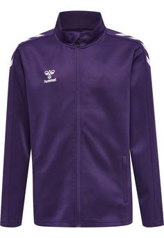 hummel hmlCORE XK POLY ZIP SWEAT KIDS Funktionssweatshirt Kinder ACAI/WHITE