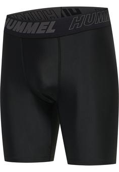 Rückansicht von hummel hmlTE TOPAZ 2-PACK TIGHT SHORTS Funktionsshorts Herren BLACK/BLACK