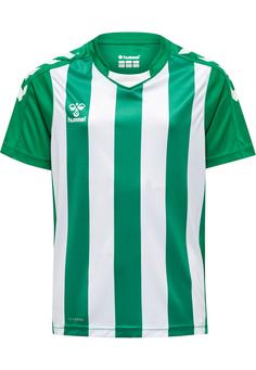 hummel hmlCORE XK STRIPED JERSEY KIDS S/S Funktionsshirt Kinder JELLY BEAN/WHITE