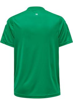 Rückansicht von hummel hmlCORE XK STRIPED JERSEY KIDS S/S Funktionsshirt Kinder JELLY BEAN/WHITE