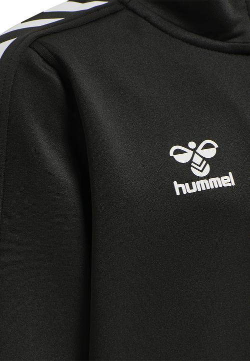 Rückansicht von hummel hmlCORE XK HALF ZIP POLY SWEAT KIDS Funktionssweatshirt Kinder BLACK/BLACK