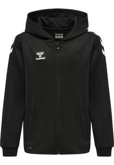 hummel hmlCORE XK POLY ZIP HOOD SWEAT KIDS Funktionssweatshirt Kinder BLACK/BLACK