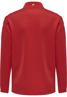 Rückansicht von hummel hmlCORE XK POLY ZIP SWEAT KIDS Funktionssweatshirt Kinder TRUE RED