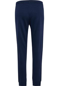 Rückansicht von hummel hmlMOVER COTTON CUFF PANTS WOMAN Trainingshose Damen MARINE