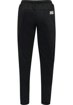 Rückansicht von hummel hmlMOVE GRID COTTON PANTS Trainingshose Herren BLACK