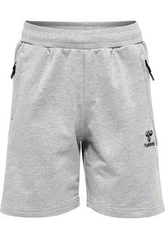 hummel hmlMOVE GRID COTTON SHORTS KIDS Funktionsshorts Kinder GREY MELANGE