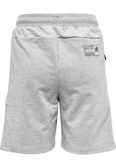 Rückansicht von hummel hmlMOVE GRID COTTON SHORTS KIDS Funktionsshorts Kinder GREY MELANGE