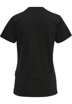 Rückansicht von hummel hmlMOVE GRID COT. T-SHIRT S/S WOMAN Funktionsshirt Damen BLACK
