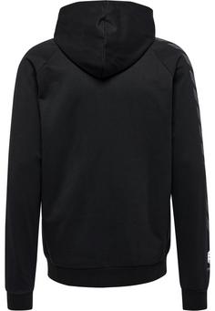 Rückansicht von hummel hmlMOVE GRID COTTON ZIP HOODIE Hoodie Herren BLACK