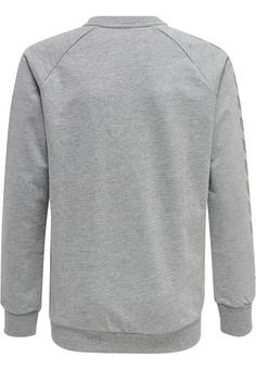 Rückansicht von hummel hmlMOVE GRID COTTON SWEATSHIRT KIDS Funktionssweatshirt Kinder GREY MELANGE
