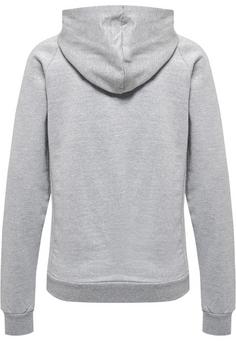 Rückansicht von hummel hmlMOVE GRID COT. ZIP HOODIE WOMAN Hoodie Damen GREY MELANGE