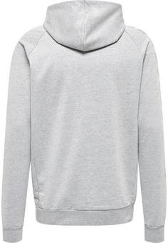 Rückansicht von hummel hmlMOVE GRID COTTON ZIP HOODIE Hoodie Herren GREY MELANGE