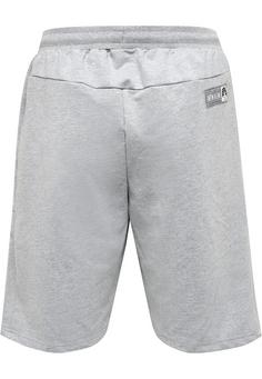 Rückansicht von hummel hmlMOVE GRID COTTON SHORTS Funktionsshorts Herren GREY MELANGE