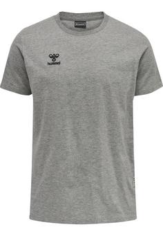 hummel hmlMOVE GRID COTTON T-SHIRT S/S Funktionsshirt Herren GREY MELANGE