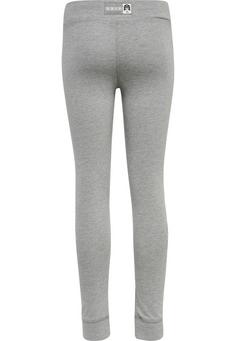 Rückansicht von hummel hmlMOVE GRID COTTON TIGHTS KIDS Tights Kinder GREY MELANGE