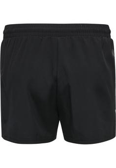 Rückansicht von hummel hmlMOVE GRID WOVEN SHORTS WOMAN Funktionsshorts Damen BLACK