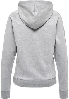 Rückansicht von hummel hmlMOVE GRID COTTON HOODIE WOMAN Hoodie Damen GREY MELANGE