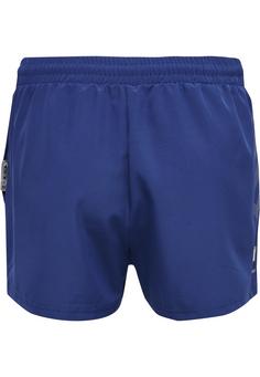 Rückansicht von hummel hmlMOVE GRID WOVEN SHORTS WOMAN Funktionsshorts Damen SODALITE BLUE