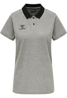 hummel hmlMOVE POLO WOMAN Funktionsshirt Damen GREY MELANGE