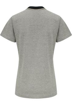 Rückansicht von hummel hmlMOVE POLO WOMAN Funktionsshirt Damen GREY MELANGE