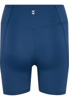 Rückansicht von hummel hmlMT ACTIVE HW TIGHT SHORTS Funktionsshorts Damen INSIGNIA BLUE