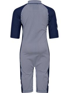 Rückansicht von hummel hmlMORGAT SWIM SUIT Schwimmanzug Kinder NAVY BLAZER/BRIGHT WHITE