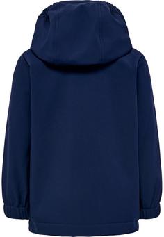 Rückansicht von hummel hmlMARS TEX MINI SOFTSHELL JACKET Trainingsjacke Kinder BLACK IRIS