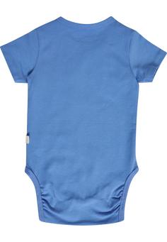 Rückansicht von hummel hmlGLADSOME BODY S/S Trainingsanzug Kinder SILVER LAKE BLUE