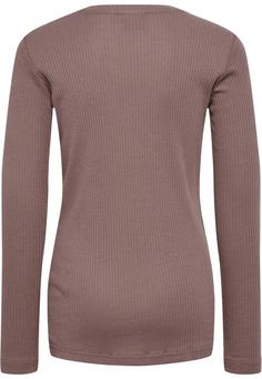 Rückansicht von hummel hmlREVE T-SHIRT L/S Funktionsshirt Kinder DEEP TAUPE