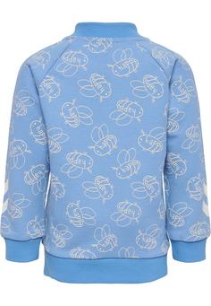 Rückansicht von hummel hmlGLADSOME ZIP JACKET Sweatshirt Kinder SILVER LAKE BLUE