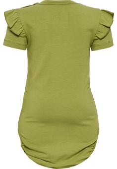 Rückansicht von hummel hmlDREAM RUFFLE BODY S/S Trainingsanzug Kinder GREEN OLIVE