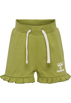 hummel hmlDREAM RUFFLE SHORTS Funktionsshorts Kinder GREEN OLIVE