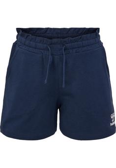 hummel hmlFLOWY RUFFLE SHORTS Funktionsshorts Kinder BLACK IRIS