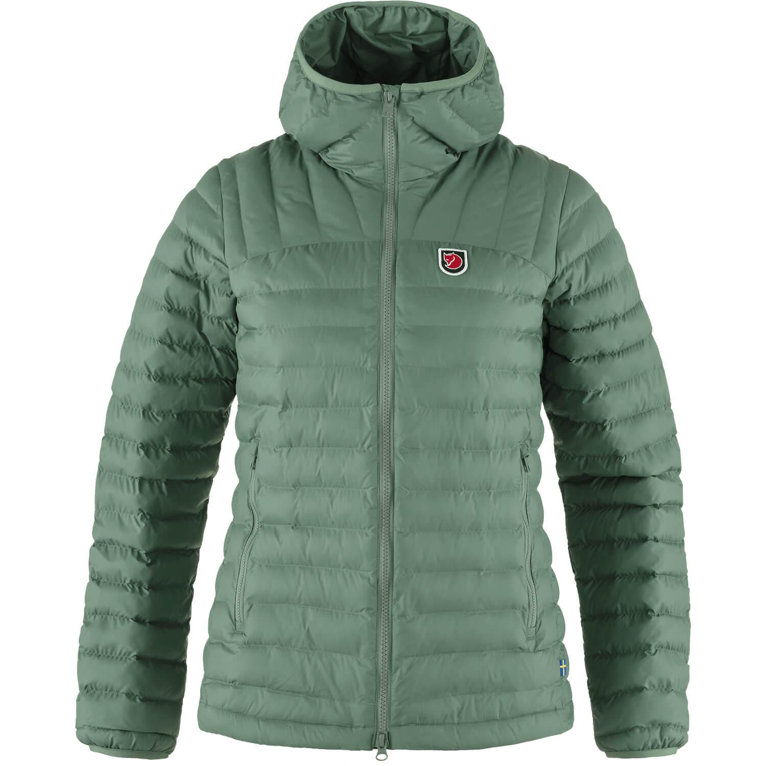 FJ&Auml;LLR&Auml;VEN Expedition L&auml;tt Hoodie Funktionsjacke Damen - Hellgr&uuml;n