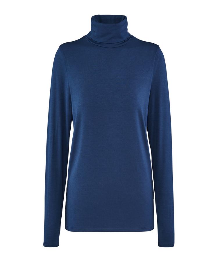 Falke Falke Leisure Turtle Neck Strickpullover Damen - space blue (6116) - 0 | SportScheck